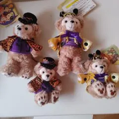 ダッフィー縫バッチとキーホルダー未使用4点