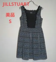 【美品】JILLSTUART　ふんわりワンピース　S　ブルーの花