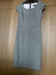 ef-de 千鳥格子　チェック柄 タイトフィット ワンピース サイズ9