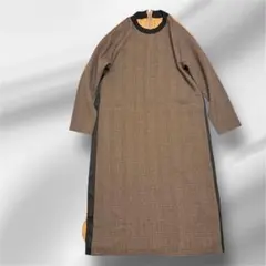 ローファッジ　チェック切替ワンピース