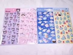 ぷくっとシール　サンリオ　4点　ダイソー
