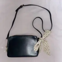 Heather ノベルティショルダーバッグ ブラック
