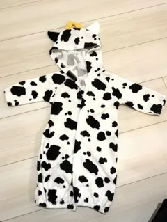 牛柄フード付きロンパース 50-60cm
