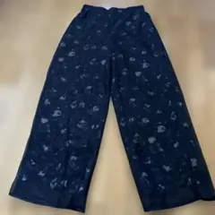 ナノユニバース　シアーオーガンジーコンビプリントパンツ