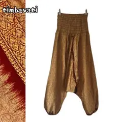 ☆新品☆男女兼用 サリー生地 サルエルパンツ アラジンパンツ ＊122＊のサムネイル