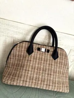 新品同様　save my bag 籠バッグ　バスケット柄　カゴバッグのサムネイル