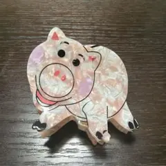 トイストーリー　ハム　アクリルヘアクリップ