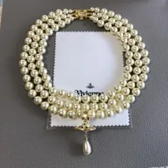 Vivienne Westwood ヴィヴィアン パールドロップ 3連チョーカー