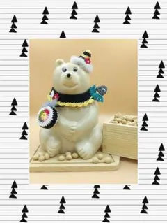 しろくま貯金箱　節分(3点セット)