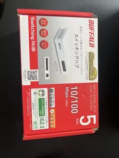 新品未使用BUFFALO 5ポートスイッチングハブ LSW4-TX-5NS/WH