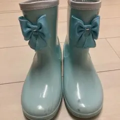 リボン付き長靴　水色　21.0cmのサムネイル