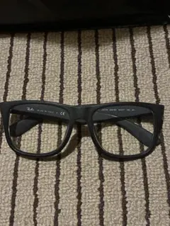 レイバン伊達メガネ　チッピング塗装風加工