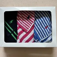 RALPH LAUREN ラルフロー　タオル ハンカチ　3枚セット