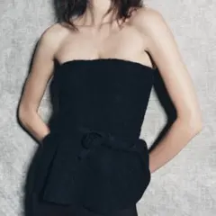 ZARA 新品　未使用　美品　15号〜17号　ベアトップ　ストレッチトップス ZARA 新品 未使用 美品 15号〜17号 ベアトップ ストレッチトップス