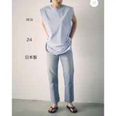 sea ハイウエストテーパードデニムパンツ 24