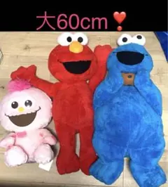 USJ エルモ　クッキーモンスター モッピー　大型　60cm ぬいぐるみ