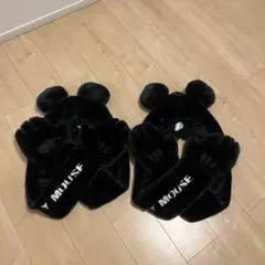 ディズニー ミッキー ファンキャップ マフラー 被り物 耳付きファンキャップ