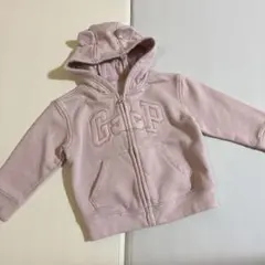 GAPBaby くま耳　ピンク ジップアップパーカー　18-24M