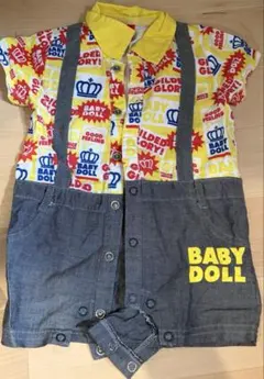 BABY DOLL カラフルロンパース 70cm