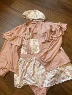 SHIPS キッズ 水着 3点セット 花柄 130cm