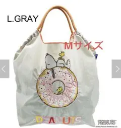 ボールアンドチェーン　PEANUTS　スヌーピー　ドーナツ　ライトグレー　M