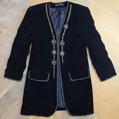 GIANNI CEPICA ハセガワ ブラック ベルベットジャケット y37