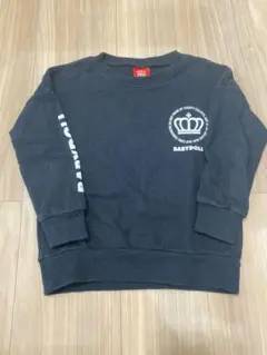 BABYDOLL ブラック トレーナー　100