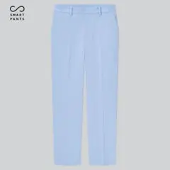 【新品未使用品】ユニクロ スマートアンクルパンツ レディース M ブルー 丈標準