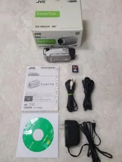 【ジャンク】JVC ビデオカメラ GZ-HM350‐S 充電器付きのサムネイル