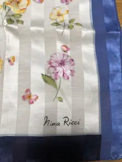 ニナリッチ　大判綿シルクハンカチ