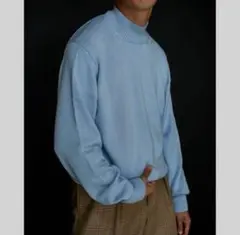 サイズ2 マーティーアンドサンズ カシミヤプルオーバー ブルー