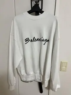 Balenciaga ホワイト トレーナー　ダメージのサムネイル