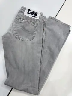 Lee レディースSグレー スリムフィットデニムダメージあり