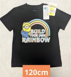 120☆ミニオン吸汗速乾Tシャツ☆黒☆おそろい☆新品タグ付きのサムネイル