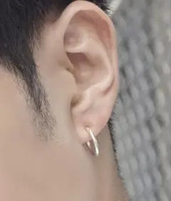 SBG 金属アレルギー対応 ステンレスフェイクフープピアス / イヤリング