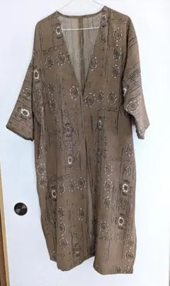 着物リメイク　ロングカーディガン