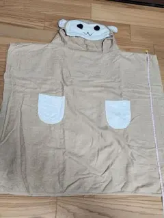 おサルさんフード付きバスタオル