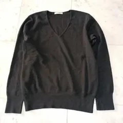 DES PRES デプレ Vネック ウールニットセーター Ｓ