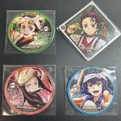 鬼滅の刃　コースター　阿波おどり　午年　炭治郎・禰豆子・伊之助　4枚セット