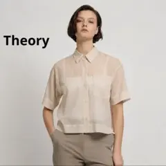 【ra16】Theory セオリー コットンシアー半袖オーバーサイズシャツ Sのサムネイル