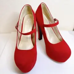 【Sサイズ】厚底 13cmヒール 黒 ピンヒール 美品 ベルベット素材