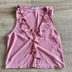 ZARA フリルタンクトップ