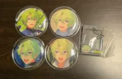 あんスタ 巴日和　缶バッジ4個セット&みにコレミニフォトフレーム