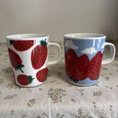 ♡マリメッコ マンシッカ ヴォレット いちご山 マグカップ 北欧 食器
