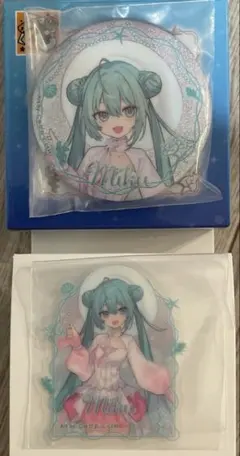 初音ミク グッスマくじ 2026 アクアリウム F賞 缶バッジ＆ステッカー