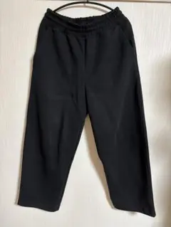 【特価】UNIQLO:C スウェットワイドパンツ ブラック Sサイズ ユニクロ