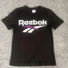 P567 Reebok ブラック Tシャツ ロゴプリント