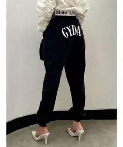 GYDA EMBROIDERYスウェットジョガーパンツ　col/ BK