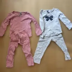 プチバトー　パジャマ 2点セット　2ans 86