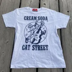 中古　Size S CREAM SODA CAT STREET Tシャツ